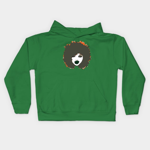 Afro Cute Natural Hair Kids Hoodie by EllenDaisyShop